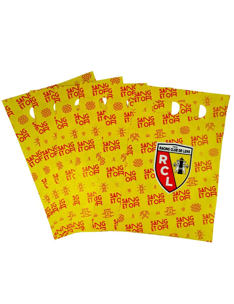 6 Geschenktüten RC Lens gelb-rot von DYNASTRIB