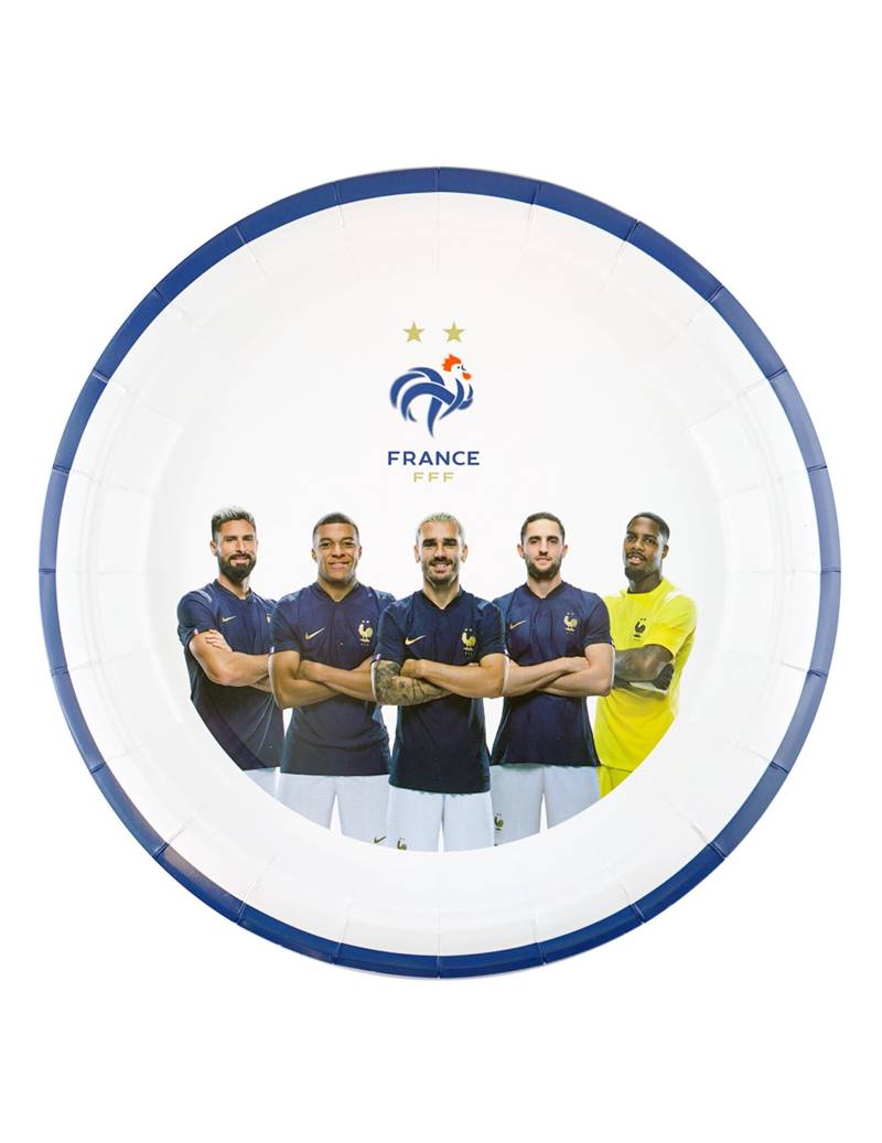 6 Pappteller FFF rund 23 cm blau 6 Pappteller FFF rund 23 cm blau von DYNASTRIB