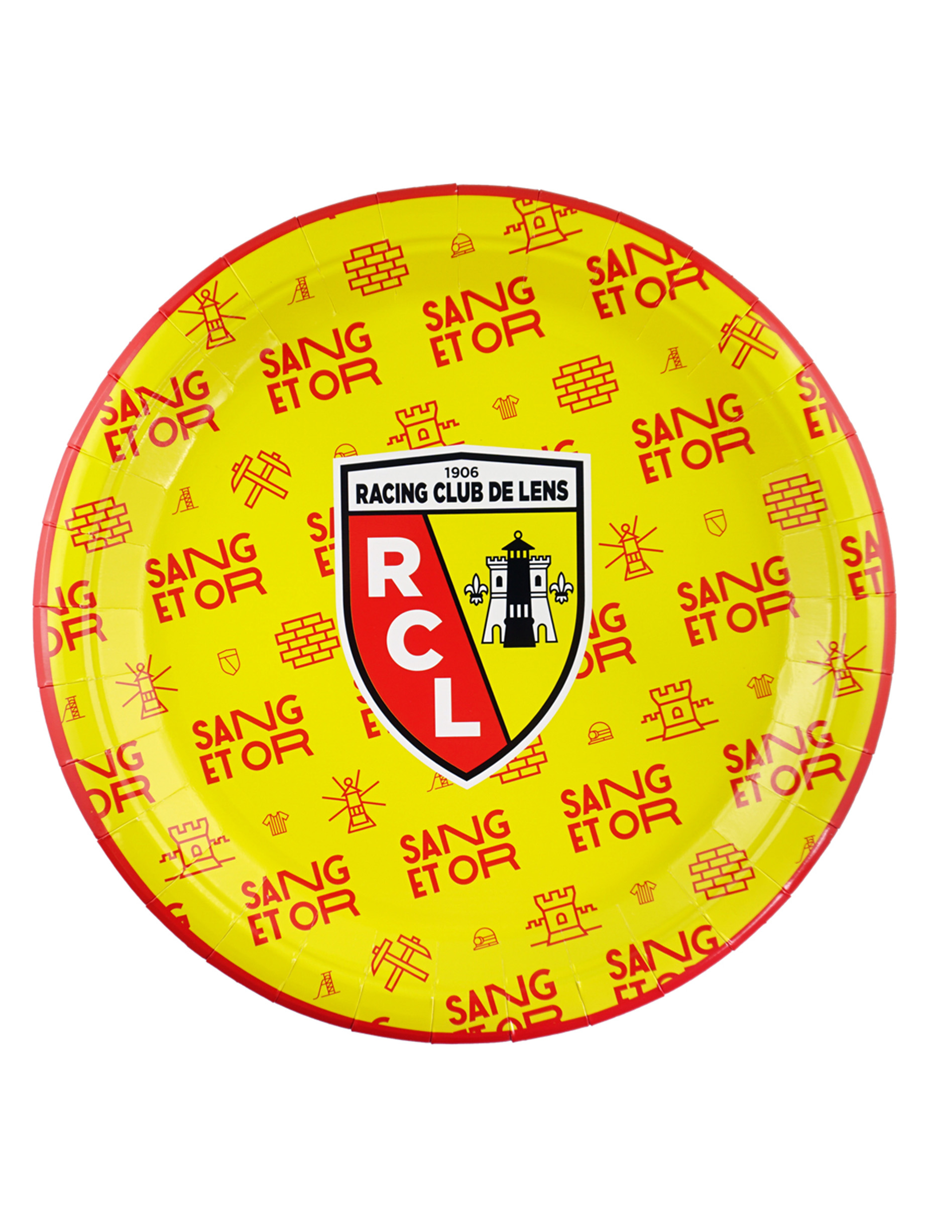 6 Pappteller RC Lens rund 23 cm 6 Pappteller RC Lens rund 23 cm von DYNASTRIB