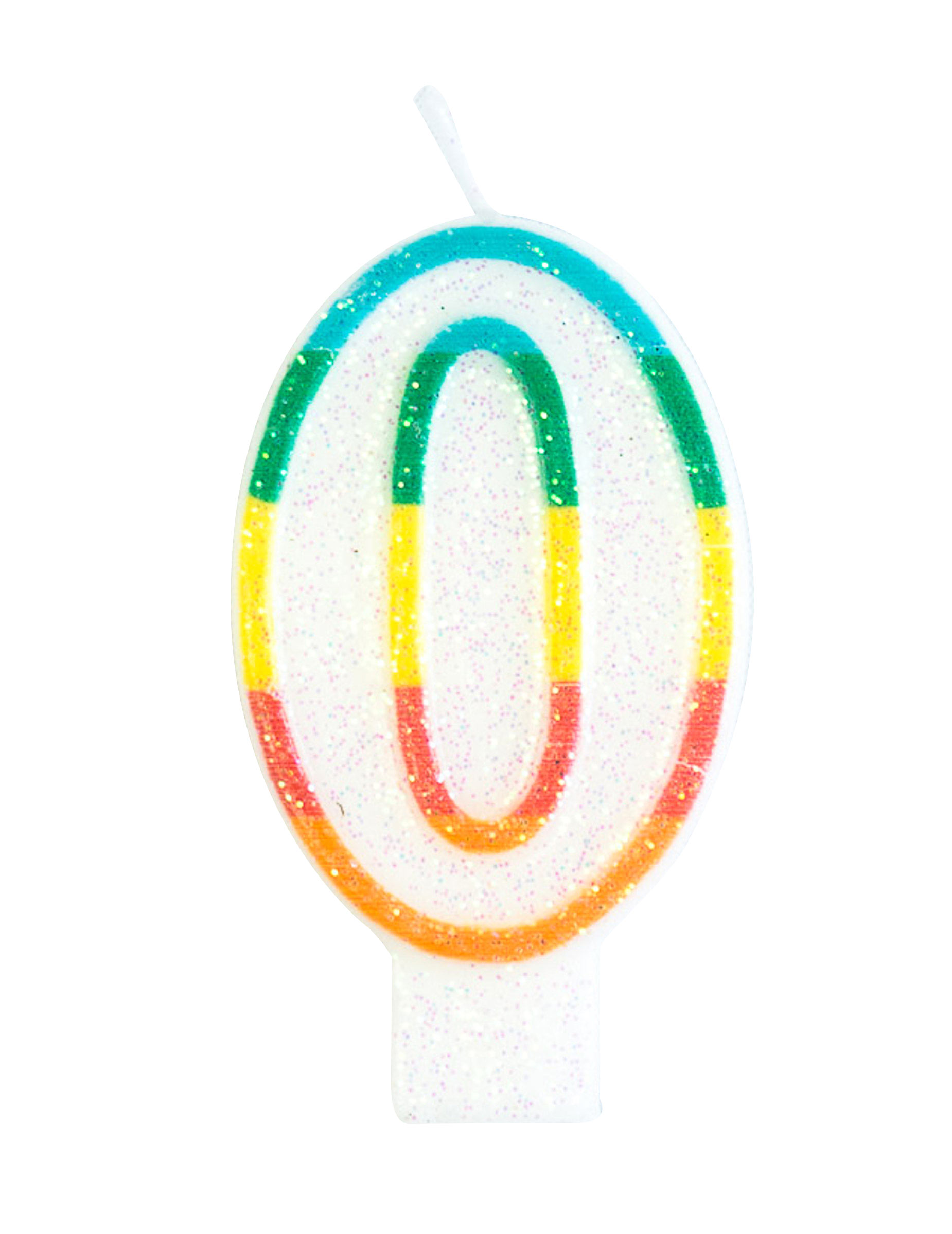 Geburtstagskerze Zahl 0 Partydeko bunt 7,5cm Geburtstagskerze Zahl 0 Partydeko bunt 7,5cm von DYNASTRIB