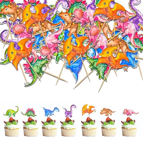 42 Stück Cupcake Party,Dinosaurier Tortendeko,Geburtstagsdeko,für Kinder Geburtstag Party Geburtstag Deko Geburtstagsfeier von DYOUen