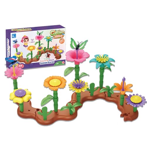 Blumen Garten Spielzeug Kunst Blumenarrangement Kit Kleinkind Bouquet Set von 3 4 5 6 Jahre Mädchen Jungen (Stil 2) von DYOUen