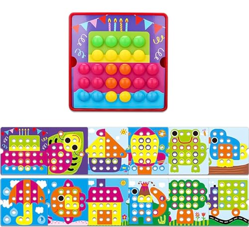 DYOUEN Mosaik Steckspiel Kinder Montessori Kinderspielzeug für Kinder Steckspiel ab 2 3 4 5 Spielzeug Spielzeuggeschenke für Frühes Lernen DYOUEN Mosaik Steckspiel Kinder Montessori Kinderspielzeug für Kinder Steckspiel ab 2 3 4 5 Spielzeug Spielzeuggeschenke für Frühes Lernen von DYOUen