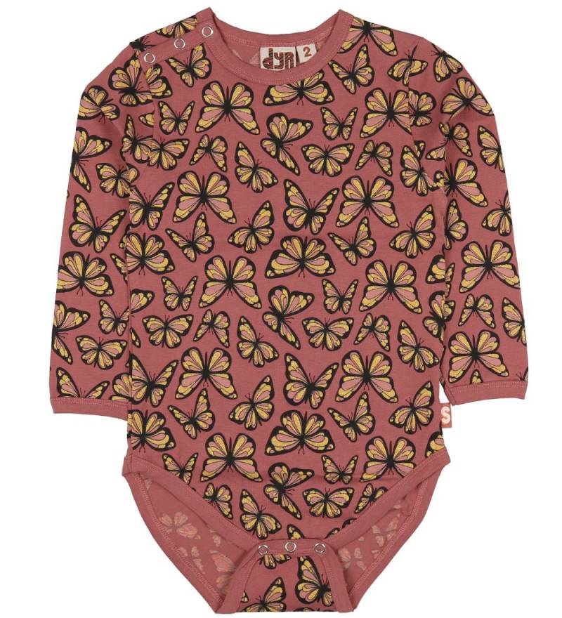 DYR-Cph Body l/ä - Quack - Rosa m. Schmetterlinge - DYR-Cph - 1 Jahr (80) - Body L/Ä von DYR-Cph