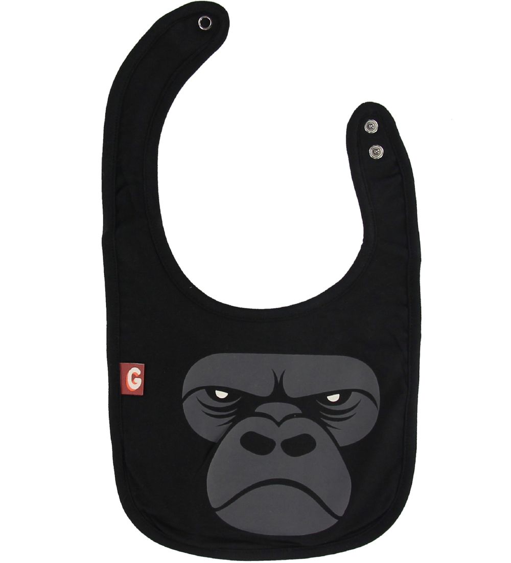 DYR-Cph Lätzchen - Munchie - Schwarz m. Zoom Gorilla - DYR-Cph - One Size - Lätzchen DYR-Cph Lätzchen - Munchie - Schwarz m. Zoom Gorilla - DYR-Cph - One Size - Lätzchen von DYR-Cph