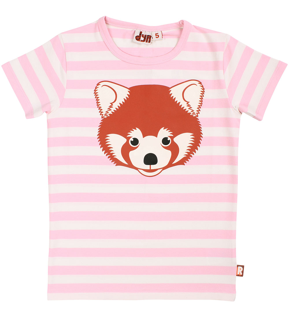DYR-Cph T-Shirt - AnimalGrowl - Pastel Pink/Kreide Roter Panda - DYR-Cph - 4 Jahre (104) - T-Shirts von DYR-Cph