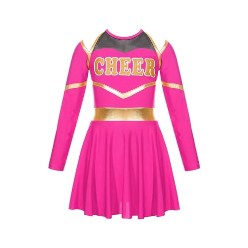 DYYEUAVT Cheerleading-Uniform, Cheerleader-Uniform, Schulmädchen, Cheerleader-Kostüme, Kinder, Cheerleader-Kostüm, Kleidungsset für Tanzwettbewerb, Cheerleader-Kostüm, Rosa, 8 DYYEUAVT Cheerleading-Uniform, Cheerleader-Uniform, Schulmädchen, Cheerleader-Kostüme, Kinder, Cheerleader-Kostüm, Kleidungsset für Tanzwettbewerb, Cheerleader-Kostüm, Rosa, 8 von DYYEUAVT