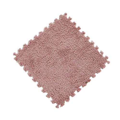 Schaumstoffmatten Weiche Plüsch-Kindermatte, Kinderspielmatte, Kinderspielzeug, Eva-Schaum, Puzzle-Teppich im Kinderzimmer, warm halten, Spielmatte, Fußmatten, 30 x 1 cm Ineinandergreifende Schaumstof von DYYEUAVT