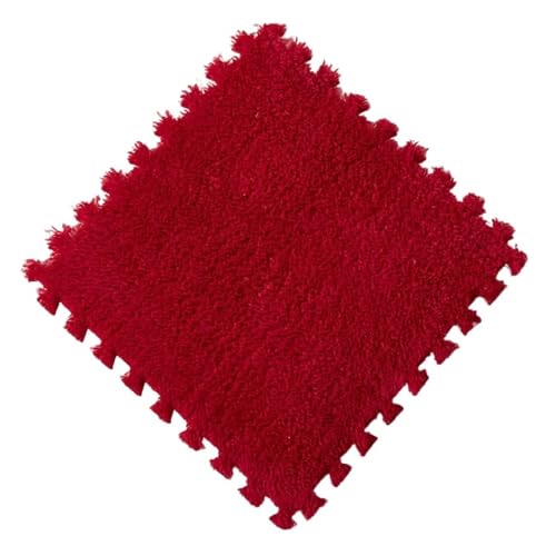 Schaumstoffmatten Weiche Plüsch-Kindermatte, Kinderspielmatte, Kinderspielzeug, Eva-Schaum, Puzzle-Teppich im Kinderzimmer, warm halten, Spielmatte, Fußmatten, 30 x 1 cm Ineinandergreifende Schaumstof von DYYEUAVT