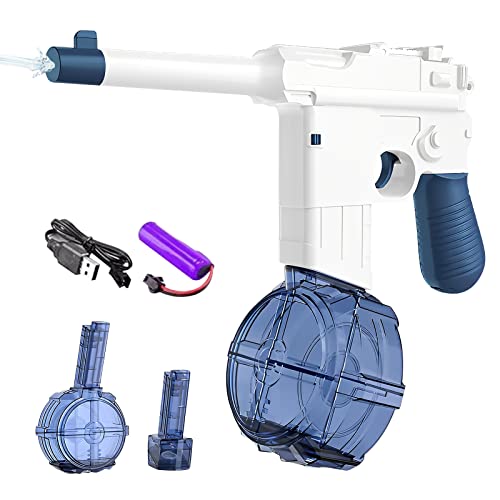 Automatische Wasserpistole Elektrisch mit 100ml+450ml Kapazität,33FT Lange Reichweite,Stärkste Wasserpistolen Super Water Soaker Guns für Kinder Erwachsene Sommer Outdoor Pool Wasser Kampf Spielzeug Automatische Wasserpistole Elektrisch mit 100ml+450ml Kapazität,33FT Lange Reichweite,Stärkste Wasserpistolen Super Water Soaker Guns für Kinder Erwachsene Sommer Outdoor Pool Wasser Kampf Spielzeug von DZAY