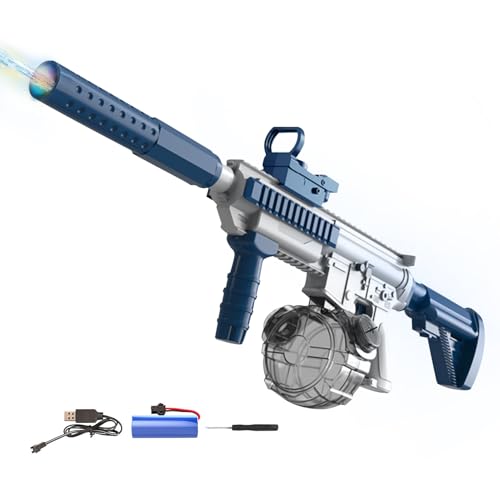 Elektrische Wasserpistole Sehr Stark Wassermaschinenpistole mit Wiederaufladbare Batterie Squirt Gun Wasser Spielzeug bis zu 20ft,Outdoor Water Gun Schießspiel für Erwachsene Kinder (Blau mit Licht) Elektrische Wasserpistole Sehr Stark Wassermaschinenpistole mit Wiederaufladbare Batterie Squirt Gun Wasser Spielzeug bis zu 20ft,Outdoor Water Gun Schießspiel für Erwachsene Kinder (Blau mit Licht) von DZAY