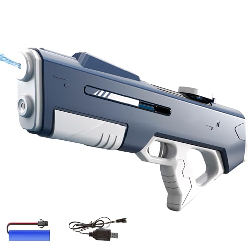 Elektrische Wasserpistole mit Automatische Saug,Wasser Pistole Elektrisch Wasserspritzpistolen Wasserpistolen Großer Reichweite 32ft Spritzpistole Wasser Pistole Spielzeug für Erwachsene Kinder (Blau) Elektrische Wasserpistole mit Automatische Saug,Wasser Pistole Elektrisch Wasserspritzpistolen Wasserpistolen Großer Reichweite 32ft Spritzpistole Wasser Pistole Spielzeug für Erwachsene Kinder (Blau) von DZAY