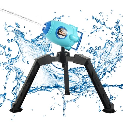 Wasserspritzpistole Rocket Water Gun,Wasserpistole Gartenbewässerung Raketen Wasserkanone Wasser Sprinkler für Kinder Gartenspielzeug,Sprinkler Rakete Wasserpistole für Kinder Spritzpistole (Blau) von DZAY