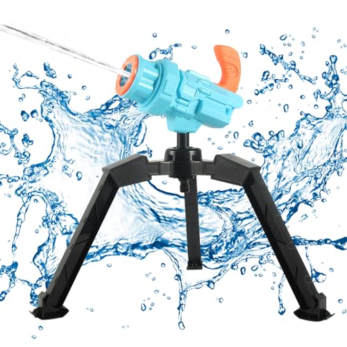 Wasserspritzpistole Rocket Water Gun,Wasserpistole Gartenbewässerung Raketen Wasserkanone Wasser Sprinkler für Kinder Gartenspielzeug,Sprinkler Rakete Wasserpistole für Kinder Spritzpistole (Sky Blue) von DZAY