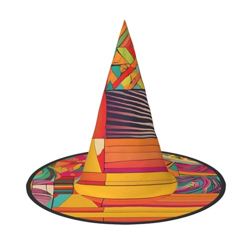 DZBDWZXH Afrikanische Nationalmuster, Halloween-Hexenhut für Damen, Cosplay, Kostüm, Halloween, Party-Dekoration, 1 Stück DZBDWZXH Afrikanische Nationalmuster, Halloween-Hexenhut für Damen, Cosplay, Kostüm, Halloween, Party-Dekoration, 1 Stück von DZBDWZXH