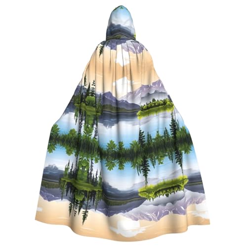DZBDWZXH Bedruckter Kapuzenumhang für Erwachsene, Unisex, Hexenumhang für Halloween, Partys, Weihnachtskostüm DZBDWZXH Bedruckter Kapuzenumhang für Erwachsene, Unisex, Hexenumhang für Halloween, Partys, Weihnachtskostüm von DZBDWZXH