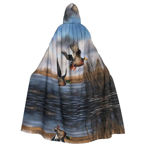 DZBDWZXH Bedruckter Kapuzenumhang für Erwachsene, Unisex, Hexenumhang für Halloween-Partys, Weihnachtskostüm von DZBDWZXH