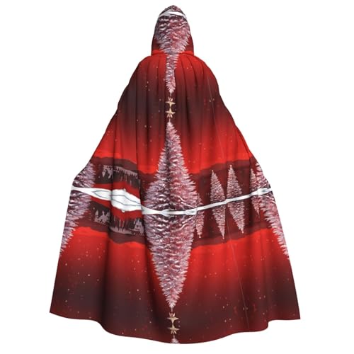 DZBDWZXH Bedruckter Kapuzenumhang für Erwachsene, Unisex, dicker Hexenumhang, Kapuzenumhang für Halloween-Partys, Weihnachtskostüm, Rot DZBDWZXH Bedruckter Kapuzenumhang für Erwachsene, Unisex, dicker Hexenumhang, Kapuzenumhang für Halloween-Partys, Weihnachtskostüm, Rot von DZBDWZXH