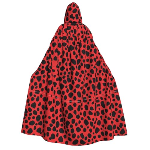 DZBDWZXH Bedruckter Kapuzenumhang für Erwachsene, Unisex, dicker Hexenumhang, Kapuzenumhang für Halloween-Partys, Weihnachtskostüm, Rot DZBDWZXH Bedruckter Kapuzenumhang für Erwachsene, Unisex, dicker Hexenumhang, Kapuzenumhang für Halloween-Partys, Weihnachtskostüm, Rot von DZBDWZXH