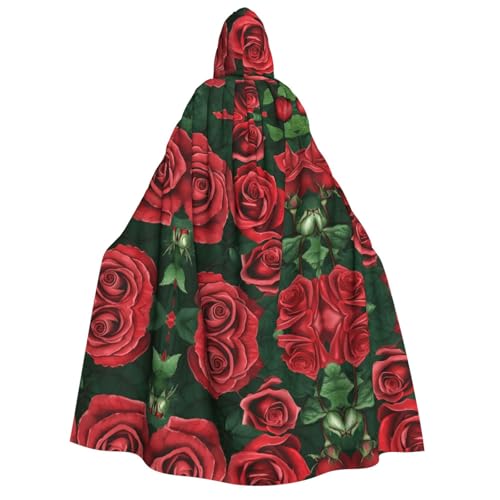 DZBDWZXH Bedruckter Kapuzenumhang für Erwachsene, Unisex, dicker Hexenumhang, Kapuzenumhang für Halloween-Partys, Weihnachtskostüm, Rot DZBDWZXH Bedruckter Kapuzenumhang für Erwachsene, Unisex, dicker Hexenumhang, Kapuzenumhang für Halloween-Partys, Weihnachtskostüm, Rot von DZBDWZXH