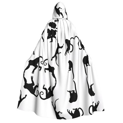 DZBDWZXH Bedruckter Kapuzenumhang für Erwachsene, Unisex, dicker Hexenumhang, Kapuzenumhang für Halloween-Partys, Weihnachtskostüm, Schwarz DZBDWZXH Bedruckter Kapuzenumhang für Erwachsene, Unisex, dicker Hexenumhang, Kapuzenumhang für Halloween-Partys, Weihnachtskostüm, Schwarz von DZBDWZXH