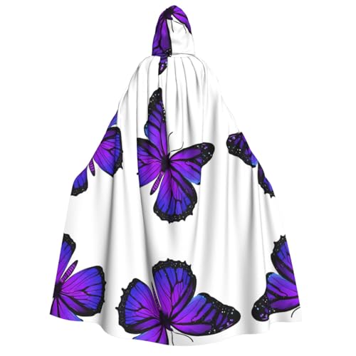 DZBDWZXH Bedruckter Kapuzenumhang für Erwachsene, Unisex, dicker Hexenumhang, Kapuzenumhang für Halloween-Partys, Weihnachtskostüm, Violett DZBDWZXH Bedruckter Kapuzenumhang für Erwachsene, Unisex, dicker Hexenumhang, Kapuzenumhang für Halloween-Partys, Weihnachtskostüm, Violett von DZBDWZXH