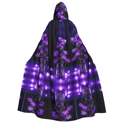 DZBDWZXH Bedruckter Kapuzenumhang für Erwachsene, Unisex, dicker Hexenumhang, Kapuzenumhang für Halloween-Partys, Weihnachtskostüm, Violett DZBDWZXH Bedruckter Kapuzenumhang für Erwachsene, Unisex, dicker Hexenumhang, Kapuzenumhang für Halloween-Partys, Weihnachtskostüm, Violett von DZBDWZXH