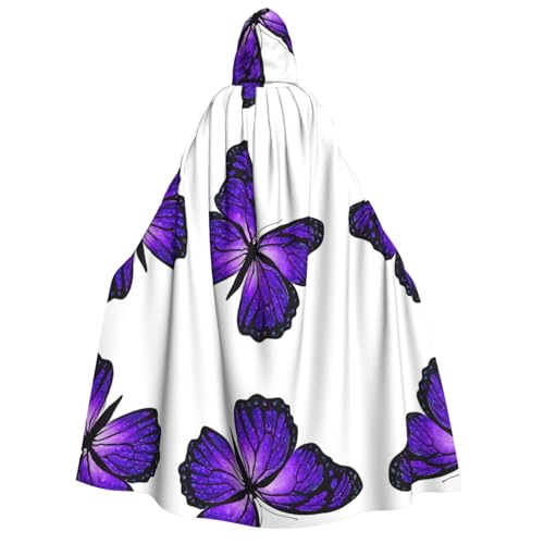 DZBDWZXH Bedruckter Kapuzenumhang für Erwachsene, Unisex, dicker Hexenumhang, Kapuzenumhang für Halloween-Partys, Weihnachtskostüm, Violett DZBDWZXH Bedruckter Kapuzenumhang für Erwachsene, Unisex, dicker Hexenumhang, Kapuzenumhang für Halloween-Partys, Weihnachtskostüm, Violett von DZBDWZXH