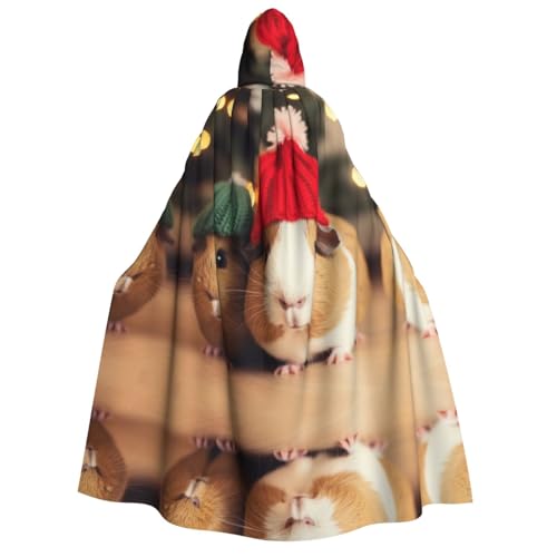DZBDWZXH Bedruckter Kapuzenumhang für Erwachsene, Unisex, dicker Hexenumhang mit Kapuze, Umhang für Halloween-Partys, Weihnachtskostüm, niedliches Meerschweinchen mit Hut DZBDWZXH Bedruckter Kapuzenumhang für Erwachsene, Unisex, dicker Hexenumhang mit Kapuze, Umhang für Halloween-Partys, Weihnachtskostüm, niedliches Meerschweinchen mit Hut von DZBDWZXH