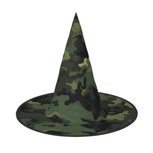 DZBDWZXH Halloween-Hexenhut für Damen, Camouflage-Muster, Cosplay, Kostüm, Halloween, Party-Dekoration, 1 Stück DZBDWZXH Halloween-Hexenhut für Damen, Camouflage-Muster, Cosplay, Kostüm, Halloween, Party-Dekoration, 1 Stück von DZBDWZXH