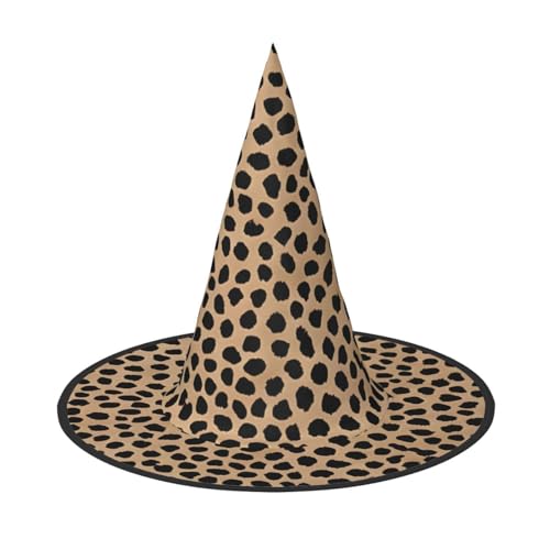 DZBDWZXH Halloween-Hexenhut für Damen, Leopardenmuster, Cosplay, Kostüm, Halloween, Party-Dekoration, 1 Stück DZBDWZXH Halloween-Hexenhut für Damen, Leopardenmuster, Cosplay, Kostüm, Halloween, Party-Dekoration, 1 Stück von DZBDWZXH