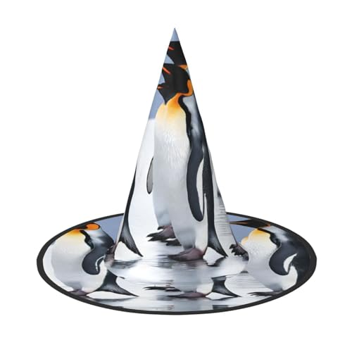 DZBDWZXH Halloween-Hexenhut für Damen, Pinguin-Druck, Cosplay, Kostüm, Halloween, Party-Dekoration, 1 Stück DZBDWZXH Halloween-Hexenhut für Damen, Pinguin-Druck, Cosplay, Kostüm, Halloween, Party-Dekoration, 1 Stück von DZBDWZXH