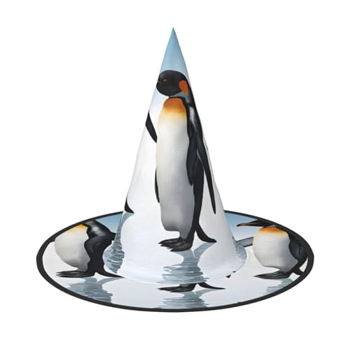 DZBDWZXH Halloween-Hexenhut für Damen, Pinguin-Druck, Cosplay, Kostüm, Halloween, Party-Dekoration, 1 Stück DZBDWZXH Halloween-Hexenhut für Damen, Pinguin-Druck, Cosplay, Kostüm, Halloween, Party-Dekoration, 1 Stück von DZBDWZXH