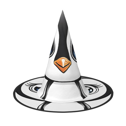 DZBDWZXH Halloween-Hexenhut mit Aufschrift "I Love Penguins", für Damen, Cosplay, Kostüm, Verkleidung, Halloween, Party-Dekoration, 1 Stück DZBDWZXH Halloween-Hexenhut mit Aufschrift "I Love Penguins", für Damen, Cosplay, Kostüm, Verkleidung, Halloween, Party-Dekoration, 1 Stück von DZBDWZXH