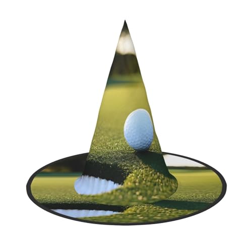 DZBDWZXH Halloween-Hexenhut mit Golf-Druck, für Damen, Cosplay-Kostüm, Verkleidung, Halloween-Party-Dekoration, 1 Stück DZBDWZXH Halloween-Hexenhut mit Golf-Druck, für Damen, Cosplay-Kostüm, Verkleidung, Halloween-Party-Dekoration, 1 Stück von DZBDWZXH