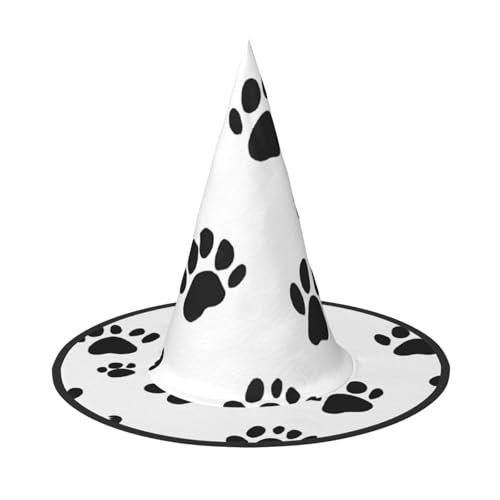 DZBDWZXH Halloween-Hexenhut mit Hundemuster, für Damen, Cosplay, Kostüm, Halloween, Party-Dekoration, 1 Stück DZBDWZXH Halloween-Hexenhut mit Hundemuster, für Damen, Cosplay, Kostüm, Halloween, Party-Dekoration, 1 Stück von DZBDWZXH