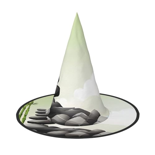 DZBDWZXH Halloween-Hexenhut mit Steindruck für Damen, Cosplay-Kostüm, Halloween-Party-Dekoration, 1 Stück DZBDWZXH Halloween-Hexenhut mit Steindruck für Damen, Cosplay-Kostüm, Halloween-Party-Dekoration, 1 Stück von DZBDWZXH