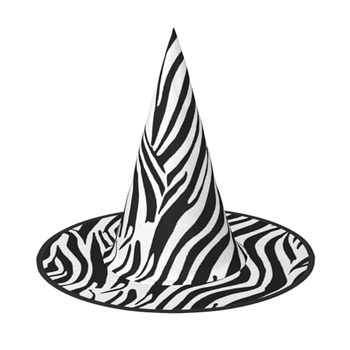 DZBDWZXH Halloween-Hexenhut mit Zebra-Druck, für Damen, Cosplay, Kostüm, Halloween, Party-Dekoration, 1 Stück DZBDWZXH Halloween-Hexenhut mit Zebra-Druck, für Damen, Cosplay, Kostüm, Halloween, Party-Dekoration, 1 Stück von DZBDWZXH