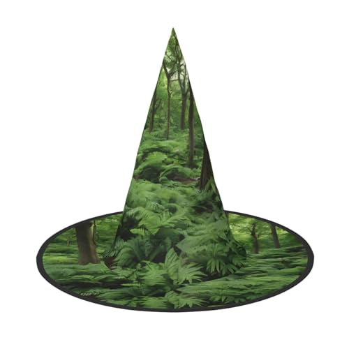 DZBDWZXH Halloween-Hexenhut mit tropischem Regenwald-Druck, für Damen, Cosplay, Kostüm, Verkleidung, Halloween, Party-Dekoration, 1 Stück DZBDWZXH Halloween-Hexenhut mit tropischem Regenwald-Druck, für Damen, Cosplay, Kostüm, Verkleidung, Halloween, Party-Dekoration, 1 Stück von DZBDWZXH