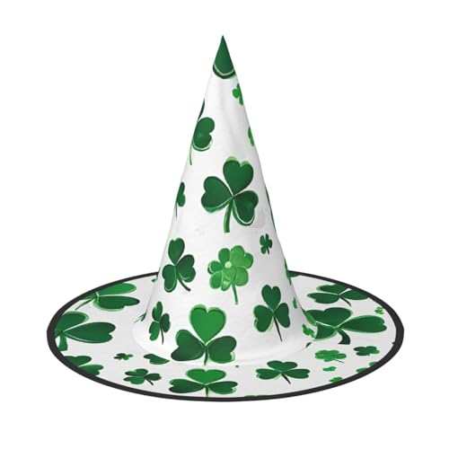 DZBDWZXH Happy St. Patrick's Day Halloween-Hexenhut für Damen, Cosplay, Kostüm, Verkleidung, Halloween, Party-Dekoration, 1 Stück DZBDWZXH Happy St. Patrick's Day Halloween-Hexenhut für Damen, Cosplay, Kostüm, Verkleidung, Halloween, Party-Dekoration, 1 Stück von DZBDWZXH