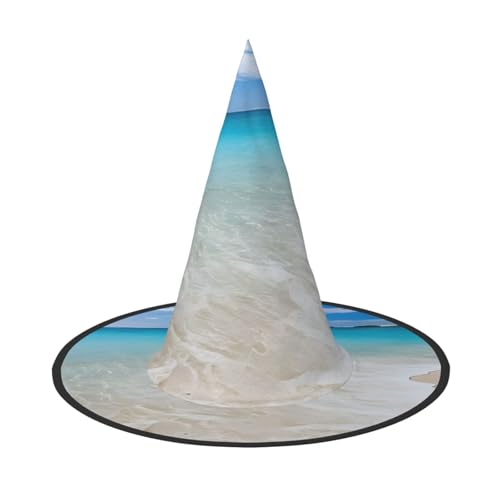 DZBDWZXH Hexenhut für Damen, lustiger Küstenaufdruck, Halloween, Cosplay-Kostüm, Verkleidung, Halloween, Party-Dekoration, 1 Stück DZBDWZXH Hexenhut für Damen, lustiger Küstenaufdruck, Halloween, Cosplay-Kostüm, Verkleidung, Halloween, Party-Dekoration, 1 Stück von DZBDWZXH
