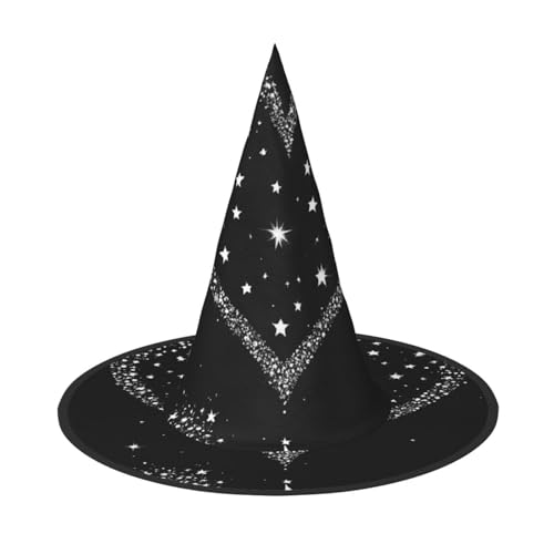 DZBDWZXH Sternschnuppe mit Herz-Druck, Halloween-Hexenhut für Damen, Cosplay, Kostüm, Verkleidung, Halloween, Party-Dekoration, 1 Stück DZBDWZXH Sternschnuppe mit Herz-Druck, Halloween-Hexenhut für Damen, Cosplay, Kostüm, Verkleidung, Halloween, Party-Dekoration, 1 Stück von DZBDWZXH
