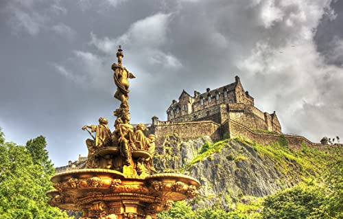LHJOYSP Geschenke für Jungen 3D Puzzle 1000 Teile Stadt Edinburgh, Schottland 75x50cm von DZGlobal