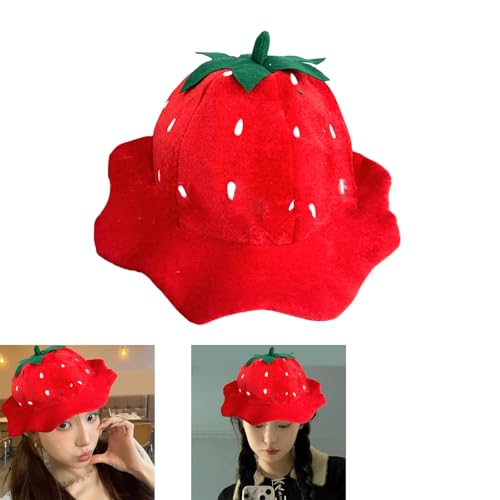 DZHCBNE Halloween Strawberry Kopfbedeckung Fruchtkopfabdeckung Für Maskerade Halloween Plüsch Cartoon Kopfbedeckung DZHCBNE Halloween Strawberry Kopfbedeckung Fruchtkopfabdeckung Für Maskerade Halloween Plüsch Cartoon Kopfbedeckung von DZHCBNE