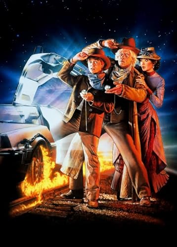 1000 Teile Back Future Retro Classic Film Poster Puzzle für Erwachsene und Familien, Lernspielzeug, Qw446Zp, 70 x 50 cm von DZOEU