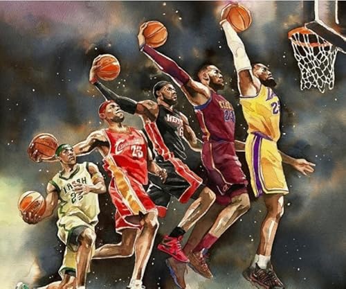 1000 Teile Basketballspieler 23 Poster Puzzle Spaß Spiel Spielzeug Lernspiel für Erwachsene Qz98Yk 52x38CM von DZOEU