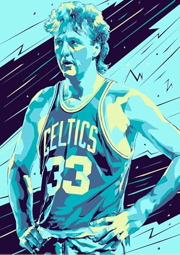 1000 Teile Basketballspieler Larry.Bird Poster Puzzle für Erwachsene und Familien, Lernspielzeug, Qz176Yk, 70 x 50 cm von DZOEU
