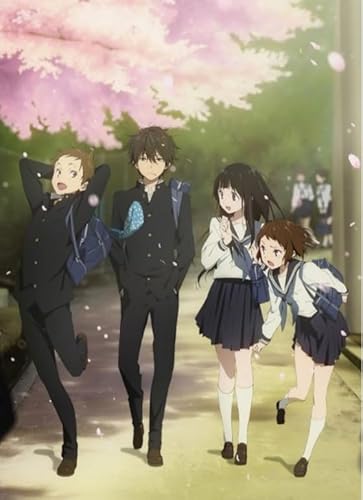 1000 Teile Japanisches Anime-Poster „Hyouka“, Puzzle, lustiges Spiel, Spielzeug, Lernspiel für Erwachsene, Qw797Zp, 70 x 50 cm von DZOEU