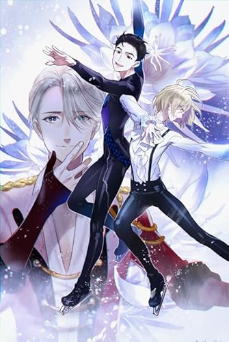1000 Teile Japanisches Anime-Poster „Yuri!!! On Ice“ Puzzle für Lernspielzeug für Erwachsene und Familien, Xq32Zy, 70 x 50 cm von DZOEU