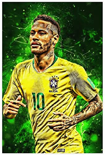 1000 Teile Puzzle Internationaler Fußballspieler Neymar Sport Kinder Erwachsene Lernspielzeug Spiel Puzzles 52x38CM von DZOEU